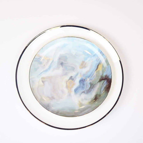 Blue Cloud China Dinnerware Set little white dish