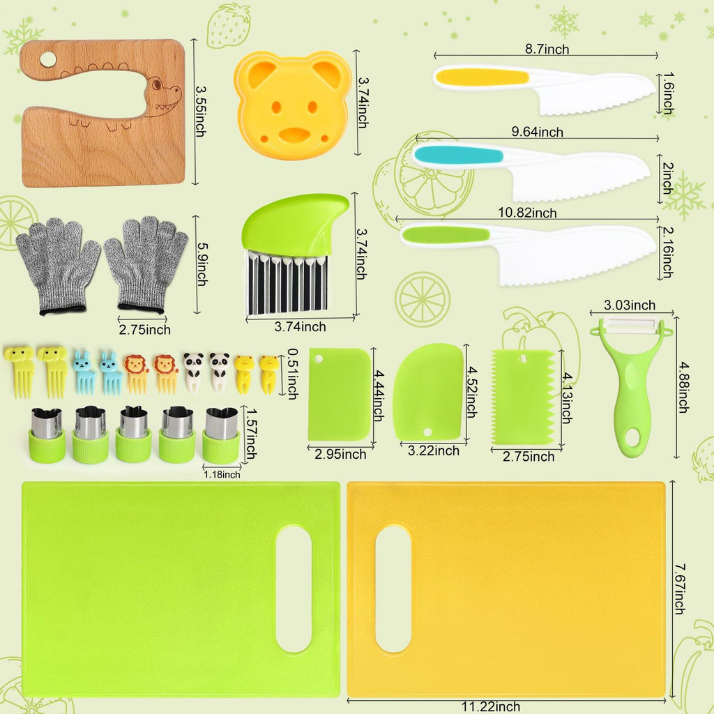 Suhctuptx 28PCS Toddler Knife set Deal US