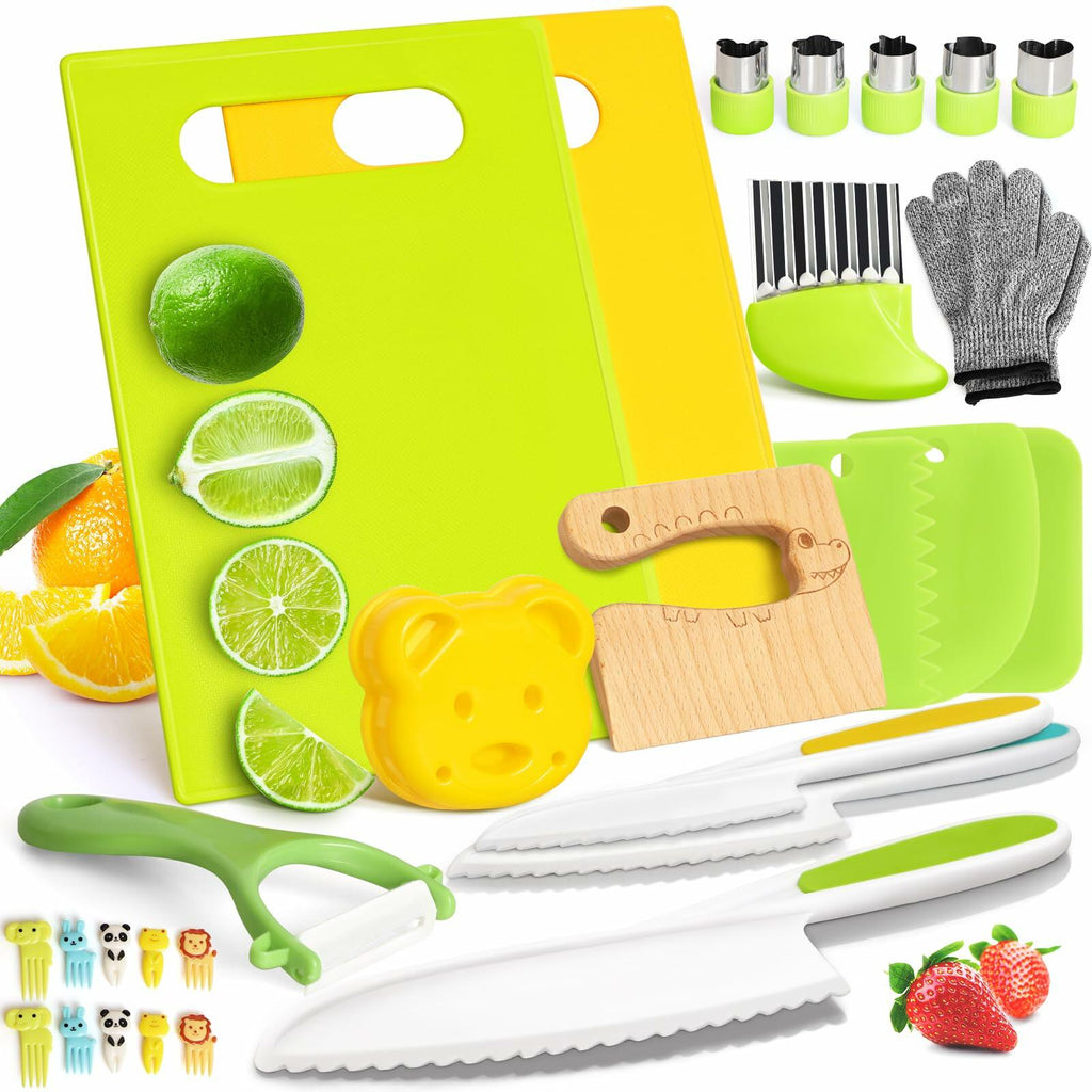 Suhctuptx 28PCS Toddler Knife set Deal US