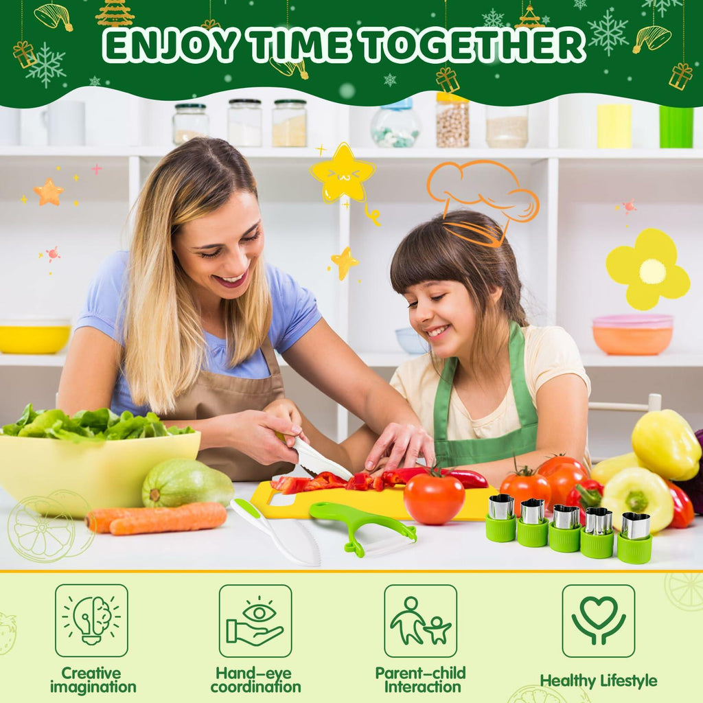 Suhctuptx 28PCS Toddler Knife set Deal US
