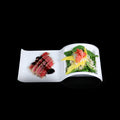China Sectional Salad Plate Set little white dish
