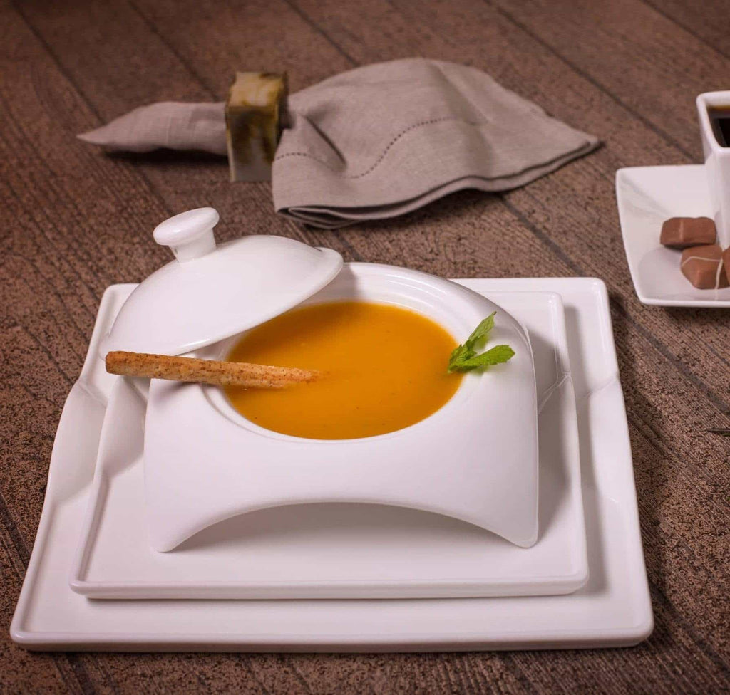 White Porcelain Dinnerware Set little white dish