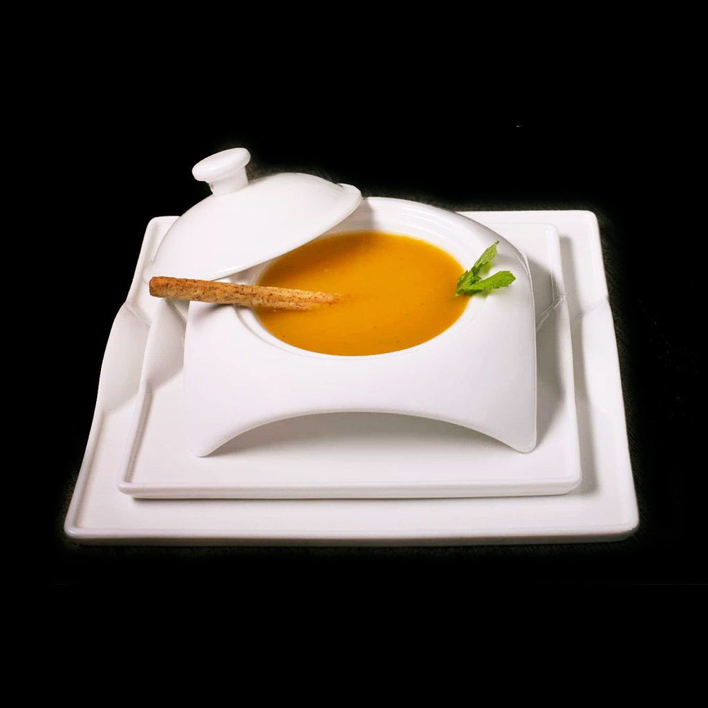 White Porcelain Dinnerware Set little white dish