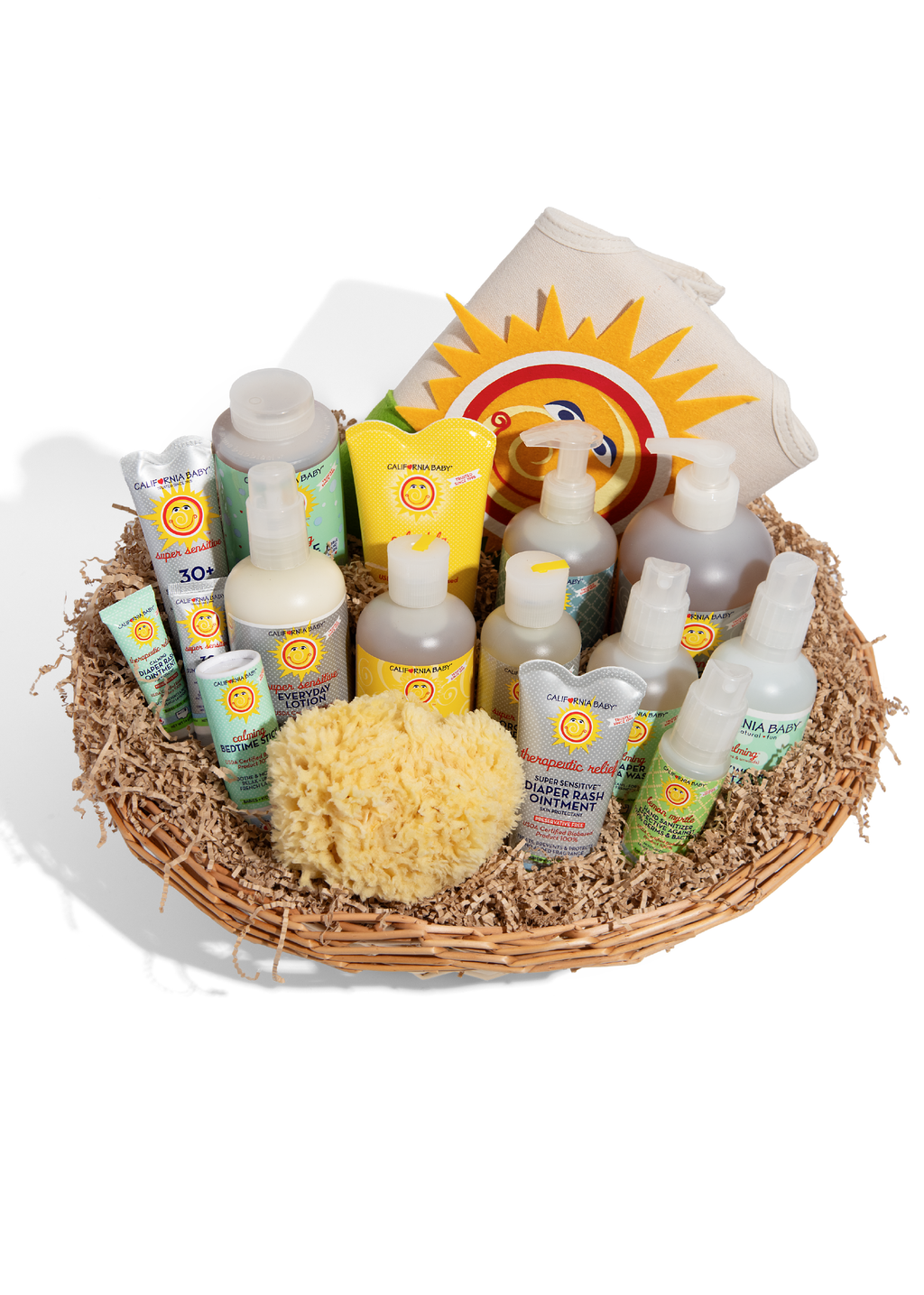 Super Deluxe Newborn Gift Basket California Baby