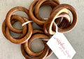 Wood Bangles Napkin Rings, set of four Dot and Army